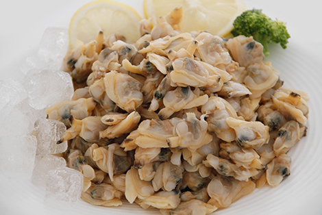 Frozen clams meat